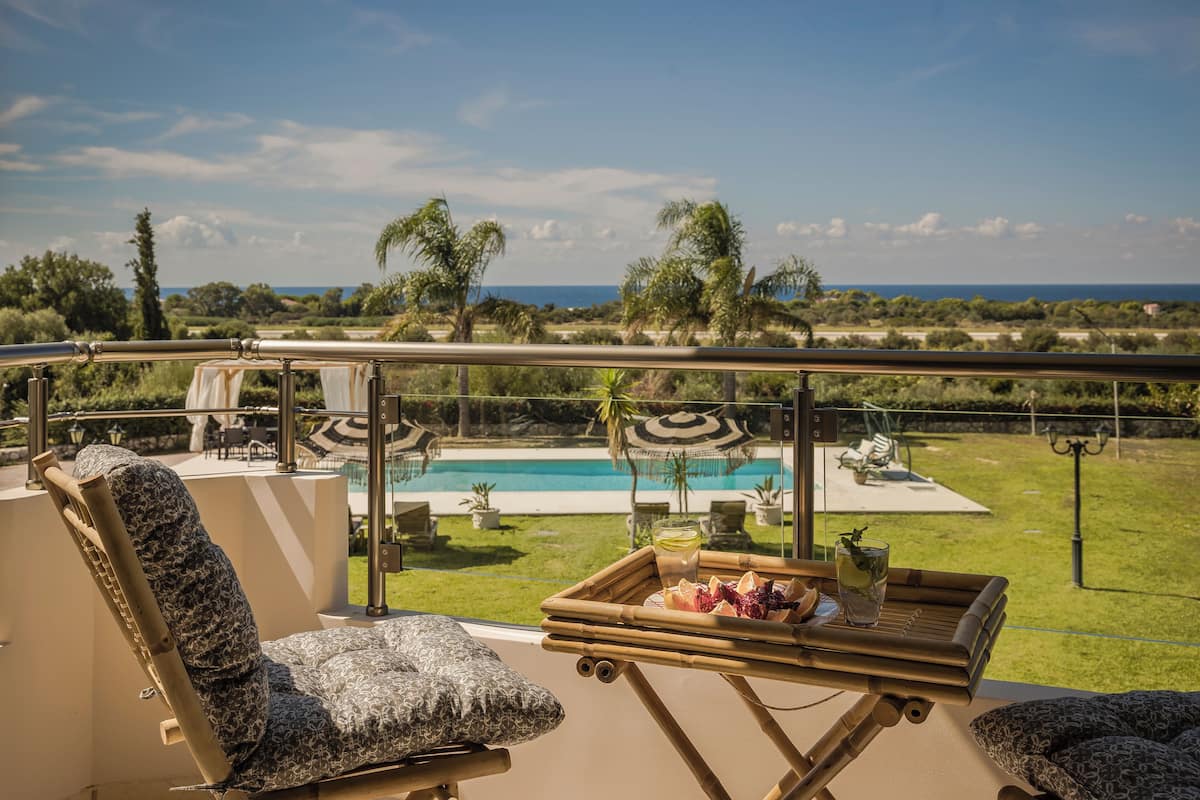 Premium Apartment, 2 Bedrooms, Balcony, Sea View | Balcony