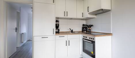 Fridge, oven, stovetop, dishwasher