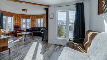 Smart TV, fireplace, video games, table tennis