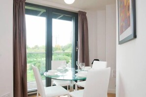 Dining - Two bedroom superior with balcony and river view (Redcliffe)