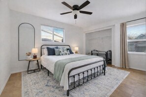 3 habitaciones, tabla de planchar con plancha y wifi gratis 