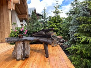 Property grounds - Family chalet for 10 people in the heart of Megève (Megève)