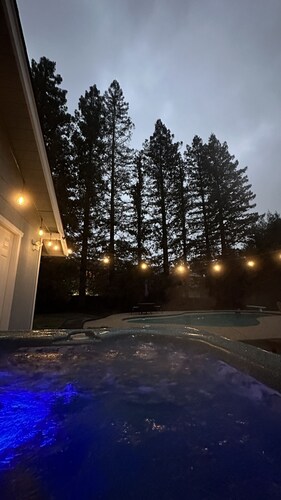 Enjoy a Hot Tub and a Pool at our Redding House Retreat