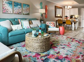 Flat-screen TV - Beach Day-Updated Townhome w/ Pool & Beach Access (Panama City Beach)