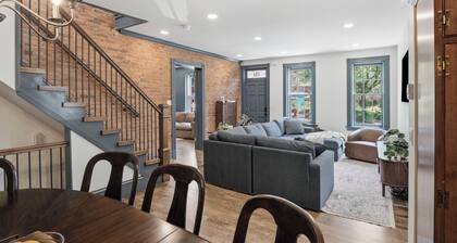 Historic 8-Bedroom Retreat with Hot Tub for Large Groups!