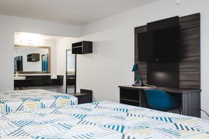 Desk, laptop workspace, blackout curtains, iron/ironing board - Studio 6 Houston, TX – Medical Center NRG Stadium (Houston)