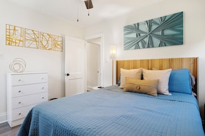 2 bedrooms, iron/ironing board, travel crib, WiFi