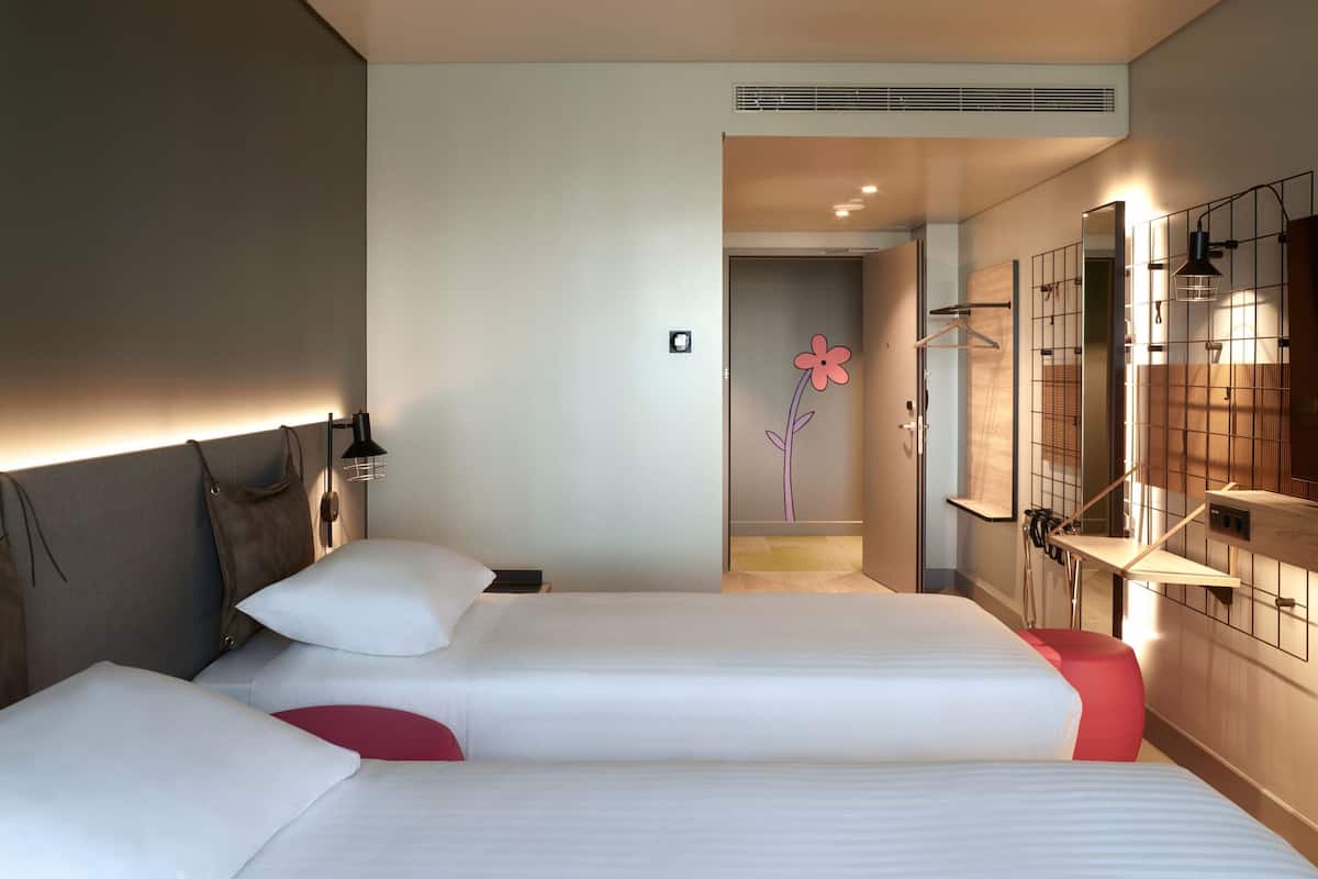 1 habitación y ropa de cama hipoalergénica