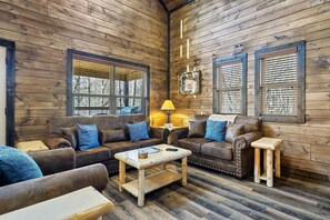 Smart-tv, eldstad och dvd-spelare