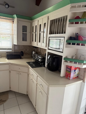 Microwave, oven, stovetop