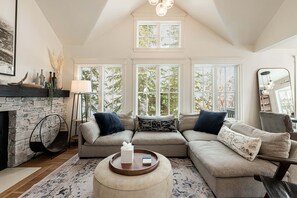 Smart TV, fireplace, printers