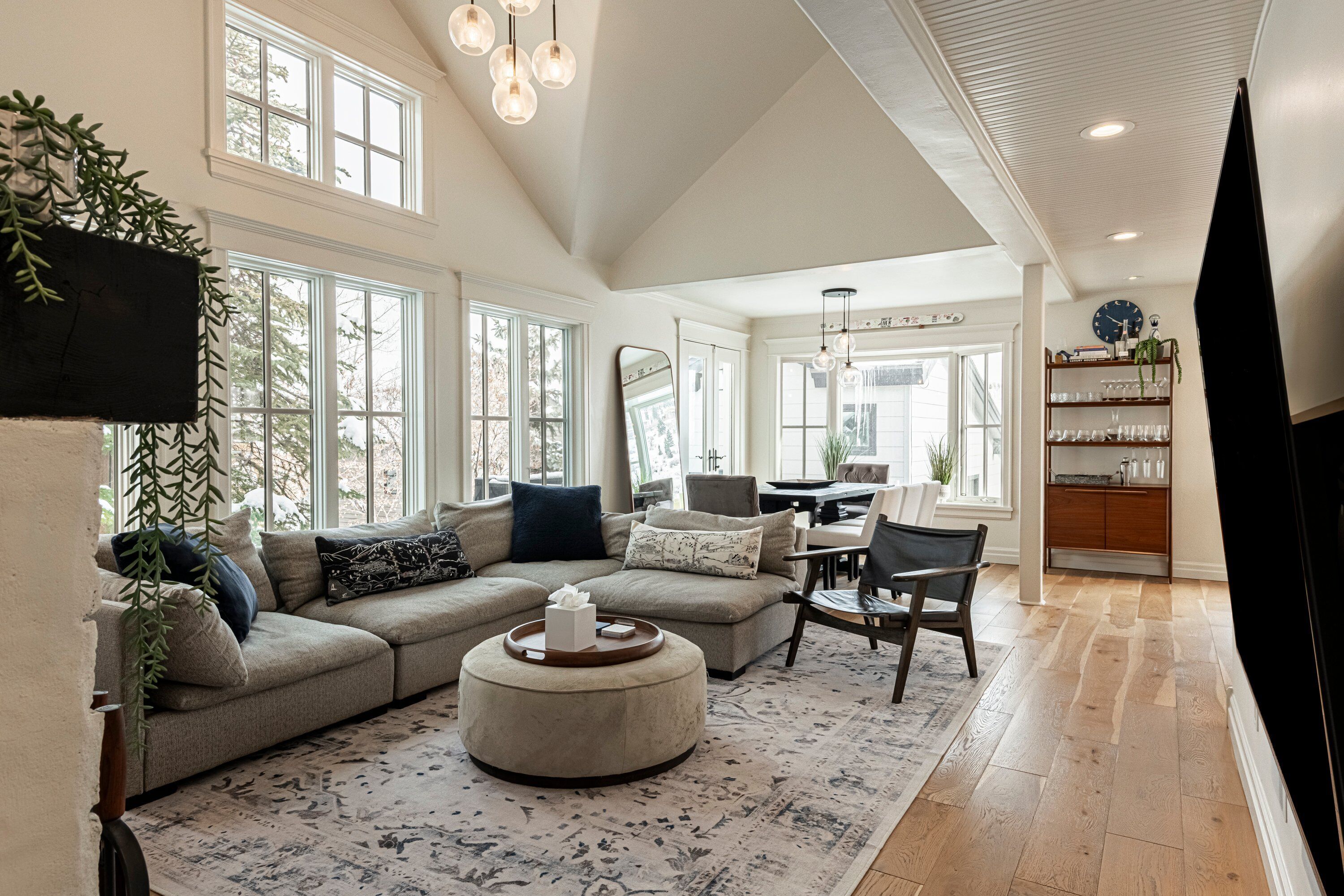 Smart TV, fireplace, printers