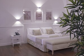 Hypo-allergenic bedding, down duvets, minibar, in-room safe