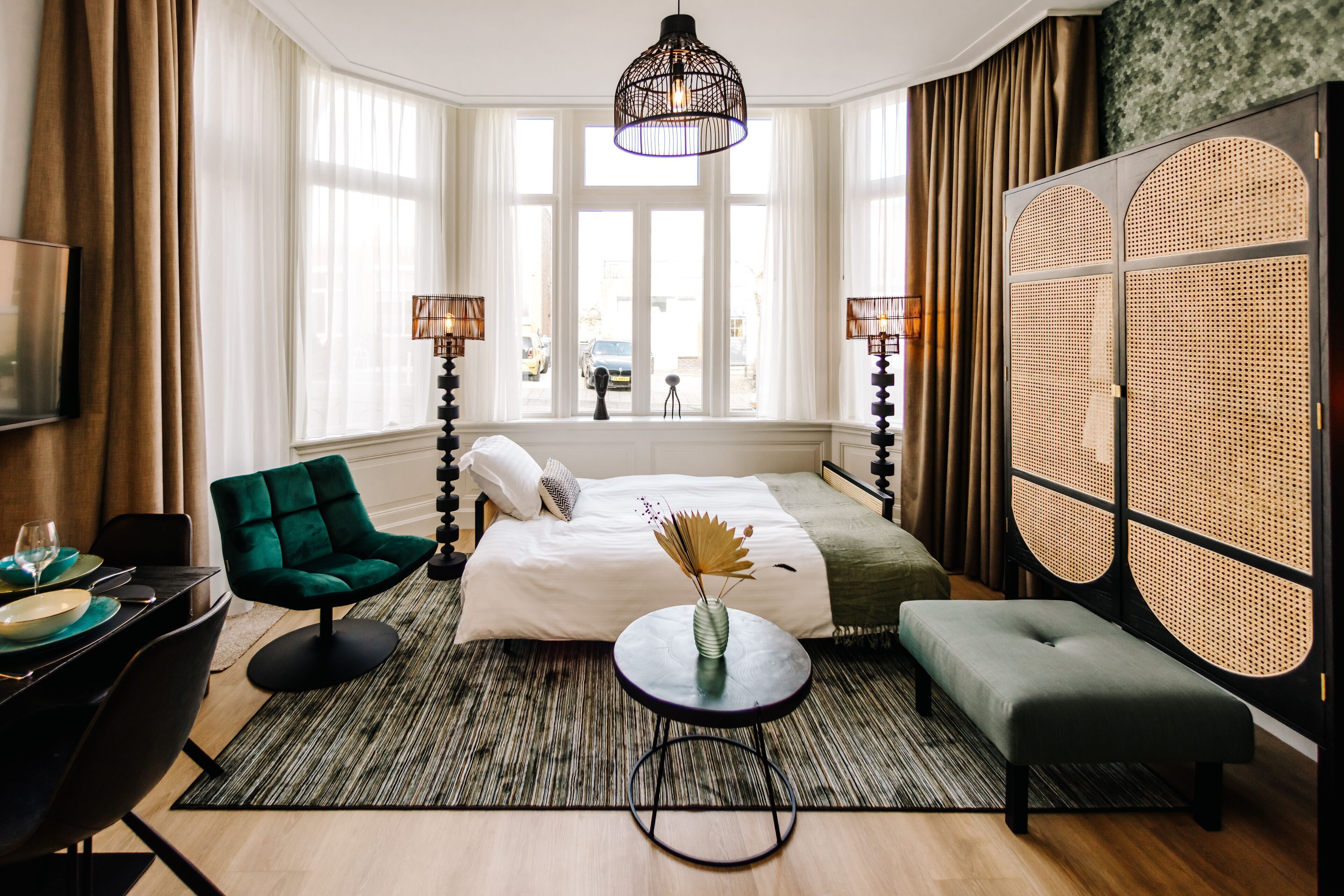 Premium bedding, memory-foam beds, minibar, in-room safe