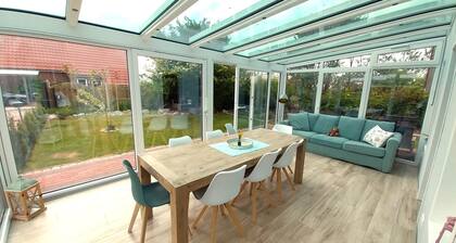 Spacious vacation home (90mÂČ), 3 bedrooms, 2 bathrooms, garden on 2 floors