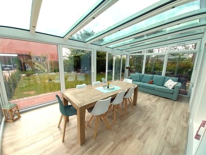 Spacious vacation home (90m²), 3 bedrooms, 2 bathrooms, garden on 2 floors