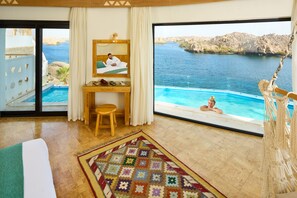 Elite Studio Suite, 1 Bedroom, River View | Tempur-Pedic beds, minibar, in-room safe, individually decorated - Benben By Dhara Hotels (Aswan)