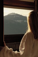 Panoramic Double Room, 1 King Bed, Balcony, Mountain View | Hypo-allergenic bedding, in-room safe, individually decorated