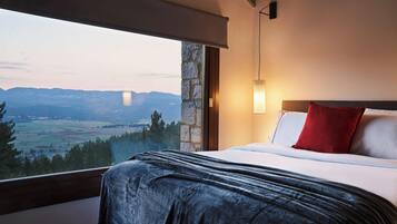 Desk, blackout drapes, soundproofing, iron/ironing board