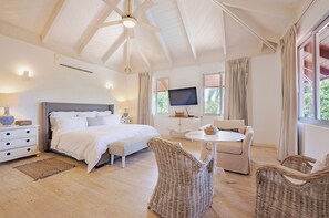 4 bedrooms, in-room safe, iron/ironing board, travel cot