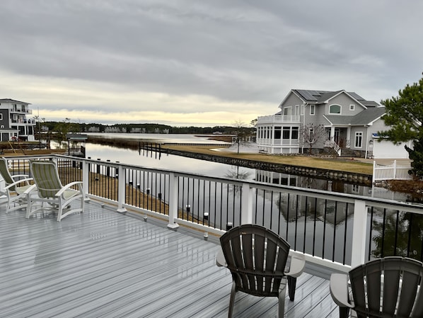 Enjoy the sunset from our brand new 450 sqft deck