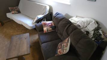 Smart TV, fireplace, DVD player