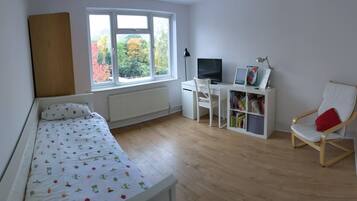 4 bedrooms, iron/ironing board, travel crib, WiFi