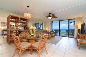 TV - Beautiful Oceanfront Ground Floor Hotel Zone 2/2 Condo Just Steps from the Beach (Lahaina)