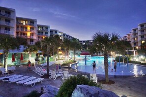 A heated pool