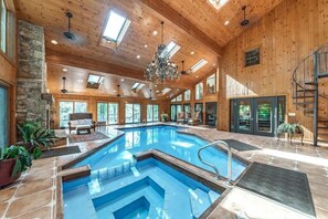 Indoor pool, a heated pool
