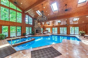 Indoor pool, a heated pool
