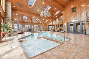 Indoor pool, a heated pool