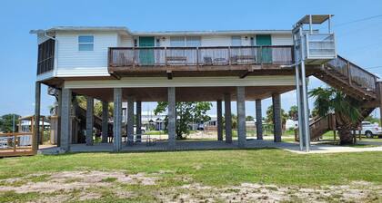 Beautiful 4 bedroom, 3 bath house on the main canal at Keaton Beach Florida.