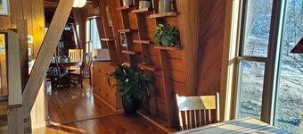 One-of-a-kind house on 245 acres w/ prairie, woods & trout-stream - pet-friendly