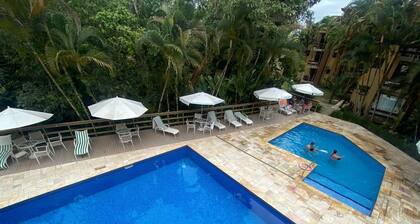 Apartment in Riviera de São Lourenço with gourmet balcony, smart TV and Wi-Fi.