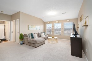 Smart TV, fireplace, printers
