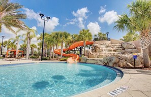 Outdoor pool - Luxury 9-Bedrooms with Water Slides, Pool, Game RM, Theater (Davenport)