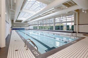 Indoor pool, a heated pool