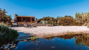 Private beach, white sand