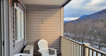 Studio, kitchen, AC, deck, river & mountain views - LA202 By Loon Res