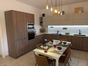 Fridge, microwave, oven, stovetop - Trullo, Villa with Private Pool- WiFi, Air Con., near Ostuni & Ceglie Messapica (Ceglie Messapica)