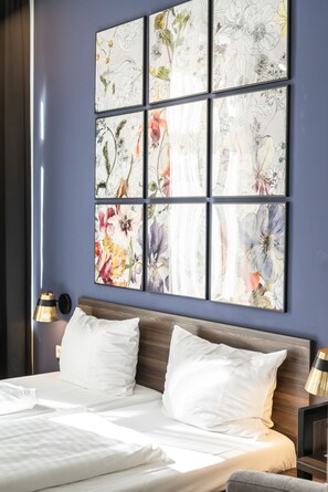 Double Room | Hypo-allergenic bedding, free WiFi, bed sheets - acor Boutique Hotel (Heidelberg)