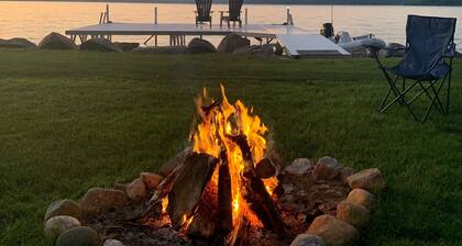 Lake Front, Lake Charlevoix, Large Park like setting.