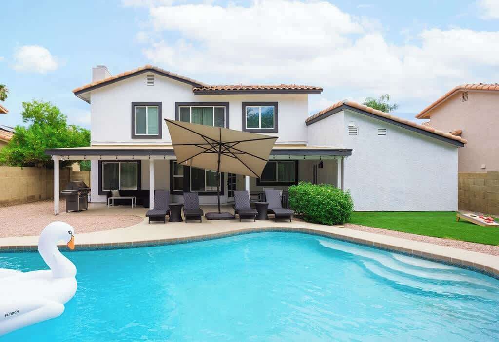 A heated pool
