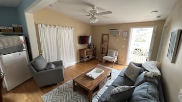 Een televisie, Netflix, een dvd-speler en boeken