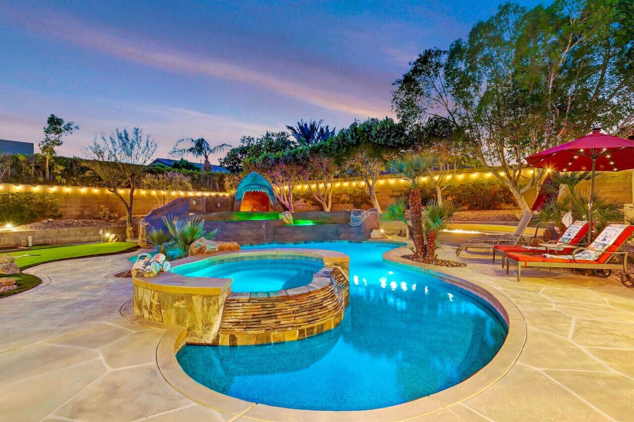 Una piscina climatizada