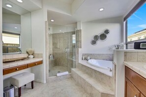 Bathtub, hair dryer