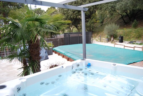 Family villa 6p with jacuzzi in Provence