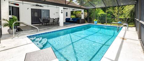 Una piscina climatizada