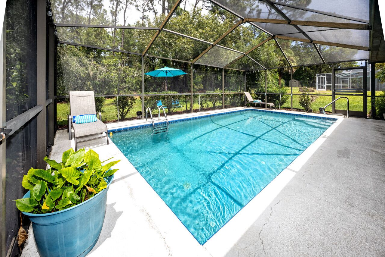 A heated pool